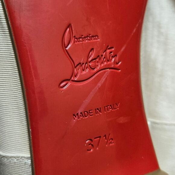 Christian Louboutin Mamadrague Light Pink Blush Ballerina Slipper Flats EU 37.5 - Picture 9 of 9